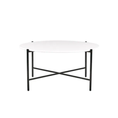 Hire Black Cross Coffee Table Hire w/ White Top, in Blacktown, NSW