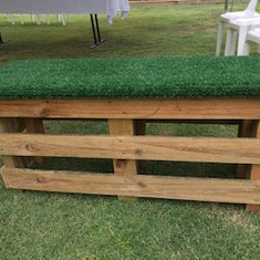 Hire Pallet Bench Seat 1.1m long, in Underwood, QLD
